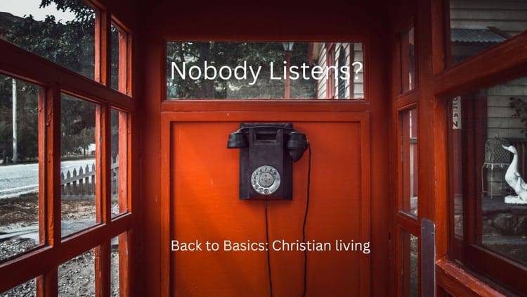 Nobody Listens?