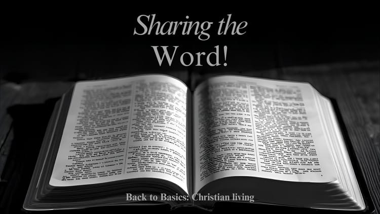 Sharing the Word!