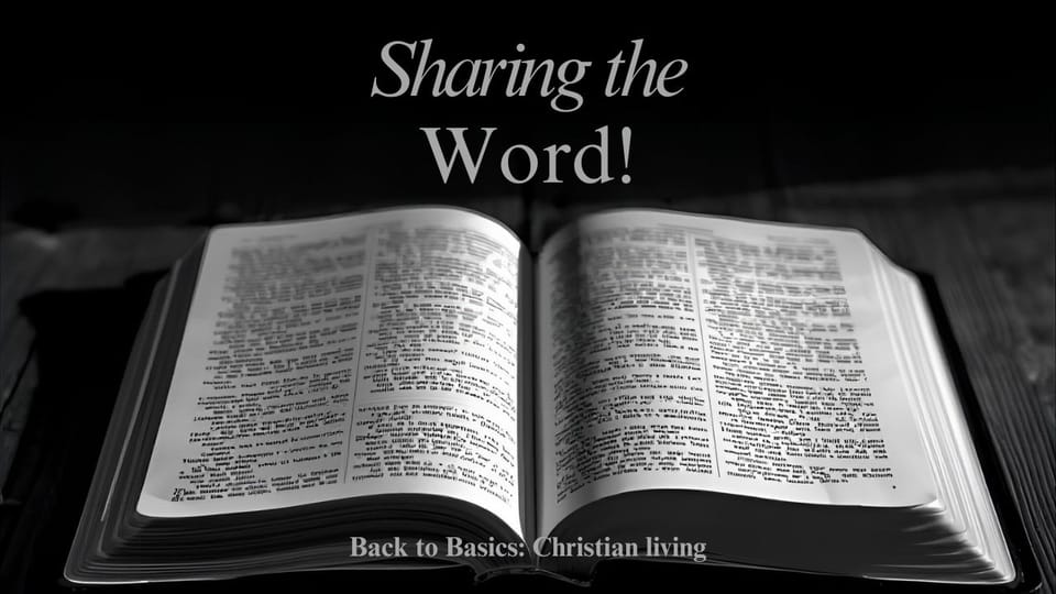 Sharing the Word!